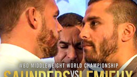 Billy JOE SAUNDERS vs. David LEMIEUX: Weigh-In Billy JOE SAUNDERS vs. David LEMIEUX: Weigh-In