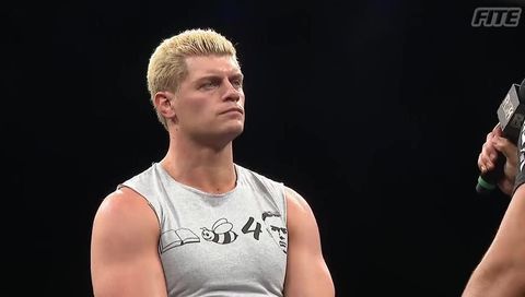 Cody and Marty Scurll Exchange Words Cody and Marty Scurll Exchange Words