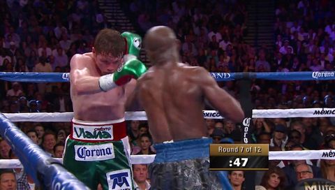 Canelo vs Floyd Mayweather Jr. Highlights Canelo vs Floyd Mayweather Jr. Highlights
