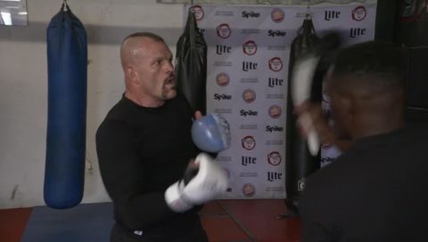 Chuck Liddell Workout For His Match Against Tito Ortiz Chuck Liddell Workout For His Match Against Tito Ortiz