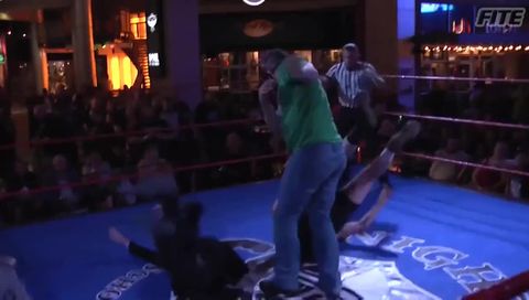 Hurricane Shane Helms delivers a heroic statement to The Monster Abyss! Hurricane Shane Helms delivers a heroic statement to The Monster Abyss!