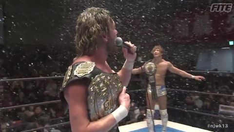 NJPW Kenny Omega sings a christmas song NJPW Kenny Omega sings a christmas song