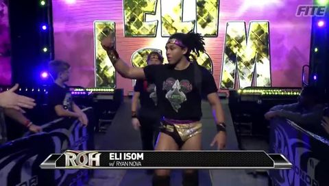 ROH #383 - Eli Isom makes his way to the ring ROH #383 - Eli Isom makes his way to the ring