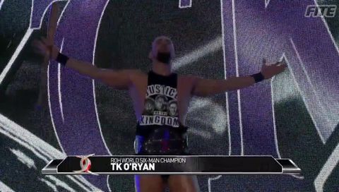 ROH #383 - TK O'Ryan makes his way to the ring ROH #383 - TK O'Ryan makes his way to the ring
