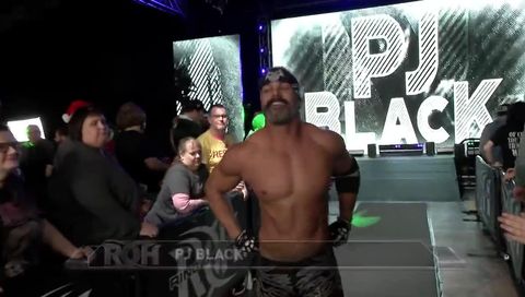 ROH #384 - PJ Black makes his entrance ROH #384 - PJ Black makes his entrance