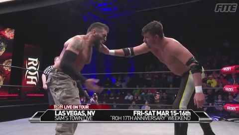 ROH #387 - Mark Briscoe takes everything Chuckie T has and chops him down