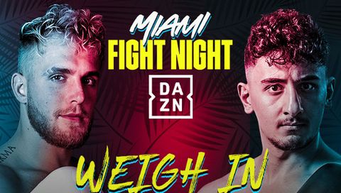 Weigh In: Jake Paul vs AnEsonGib Weigh In: Jake Paul vs AnEsonGib
