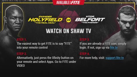 How To Watch: Holyfield vs Belfort How To Watch: Holyfield vs Belfort