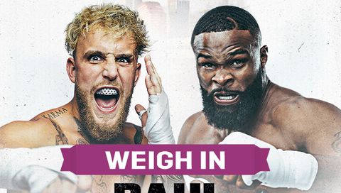 Jake Paul vs Tyron Woodley II: Weigh In Jake Paul vs Tyron Woodley II: Weigh In