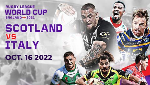 Men's Rugby League World Cup: Scotland vs Italy Men's Rugby League World Cup: Scotland vs Italy
