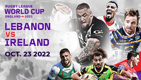 Men's Rugby League World Cup: Lebanon vs Ireland Men's Rugby League World Cup: Lebanon vs Ireland