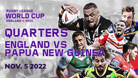 Men's Rugby League World Cup Quarters: England vs Papua New Guinea Men's Rugby League World Cup Quarters: England vs Papua New Guinea