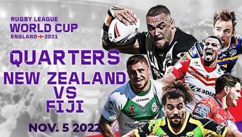Men's Rugby League World Cup Quarters: New Zealand vs Fiji