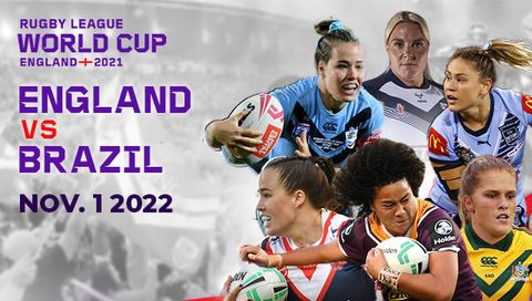 Women's Rugby League World Cup: England vs Brazil Women's Rugby League World Cup: England vs Brazil