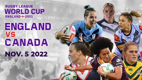 Women's Rugby League World Cup: England vs Canada Women's Rugby League World Cup: England vs Canada