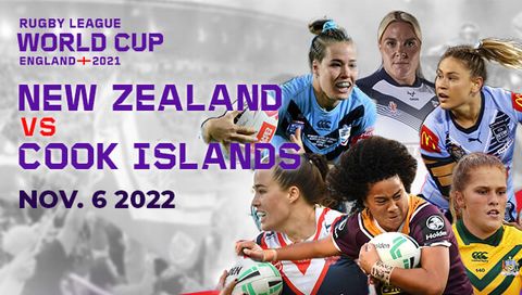 Women's Rugby League World Cup: New Zealand vs Cook Islands Women's Rugby League World Cup: New Zealand vs Cook Islands