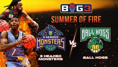 BIG3 Week 5: 3 Headed Monsters vs Ball Hogs BIG3 Week 5: 3 Headed Monsters vs Ball Hogs
