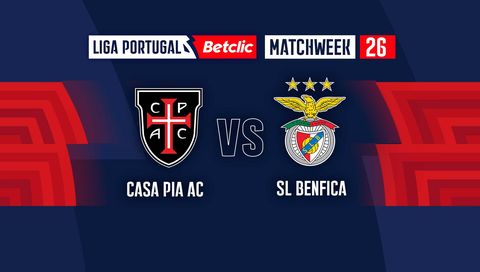 Liga Portugal Betclic 2023/24: Casa Pia AC vs SL Benfica Liga Portugal Betclic 2023/24: Casa Pia AC vs SL Benfica