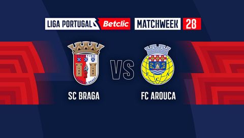 Liga Portugal Betclic 2023/24: SC Braga vs FC Arouca Liga Portugal Betclic 2023/24: SC Braga vs FC Arouca
