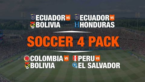 Soccer 4 Pack: Ecuador vs Bolivia | Ecuador vs Honduras | Colombia vs Bolivia | Peru vs El Salvador Soccer 4 Pack: Ecuador vs Bolivia | Ecuador vs Honduras | Colombia vs Bolivia | Peru vs El Salvador