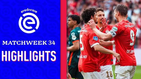 PSV is the First Team Ever to Score in All 34 Eredivisie Matches in a Season | Week 34, Eredivisie 2023/24 Highlights PSV is the First Team Ever to Score in All 34 Eredivisie Matches in a Season | Week 34, Eredivisie 2023/24 Highlights