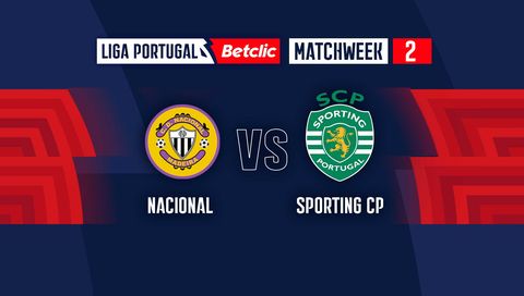 Liga Portugal Betclic 2024/25: Nacional vs Sporting CP Liga Portugal Betclic 2024/25: Nacional vs Sporting CP