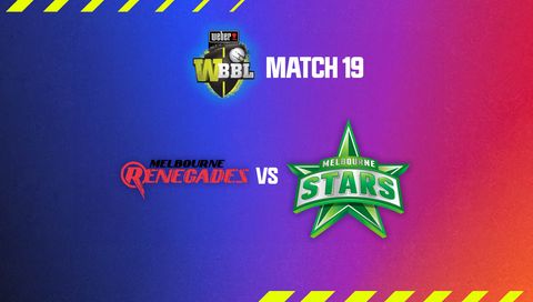 Weber Women's Big Bash League, Season 10: Melbourne Renegades vs Melbourne Stars Weber Women's Big Bash League, Season 10: Melbourne Renegades vs Melbourne Stars