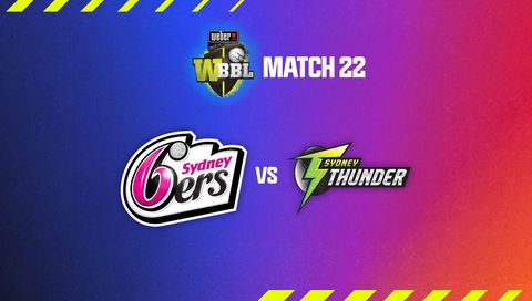 Weber Women's Big Bash League, Season 10: Sydney Sixers vs Sydney Thunder Weber Women's Big Bash League, Season 10: Sydney Sixers vs Sydney Thunder