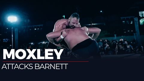 Jon Moxley Brutalizes Josh Barnett Jon Moxley Brutalizes Josh Barnett