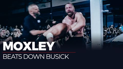Jon Moxley Beats Down Biff Busick Jon Moxley Beats Down Biff Busick