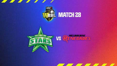 Weber Women's Big Bash League, Season 10: Melbourne Stars vs Melbourne Renegades Weber Women's Big Bash League, Season 10: Melbourne Stars vs Melbourne Renegades