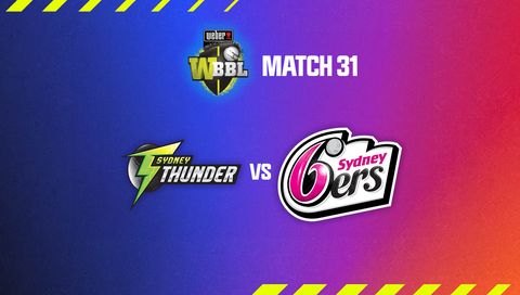 Weber Women's Big Bash League, Season 10: Sydney Thunder vs Sydney Sixers Weber Women's Big Bash League, Season 10: Sydney Thunder vs Sydney Sixers