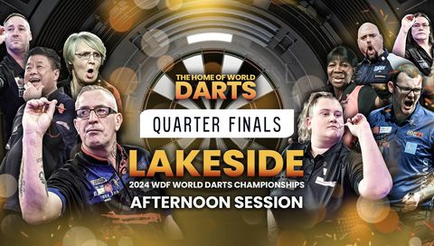 2024 WDF Lakeside World Championship, December 6th, Quarter Finals, Afternoon Session 2024 WDF Lakeside World Championship, December 6th, Quarter Finals, Afternoon Session