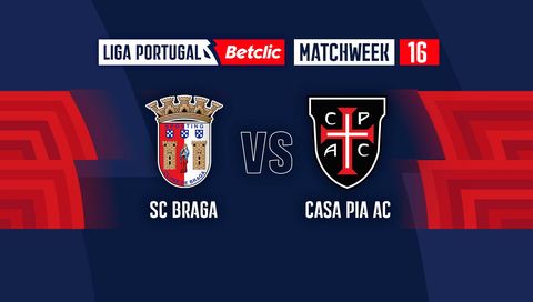 Liga Portugal Betclic 2024/25: SC Braga vs Casa Pia AC Liga Portugal Betclic 2024/25: SC Braga vs Casa Pia AC