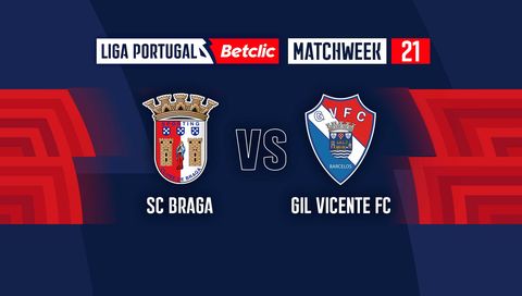 Liga Portugal Betclic 2024/25: SC Braga vs Gil Vicente FC Liga Portugal Betclic 2024/25: SC Braga vs Gil Vicente FC