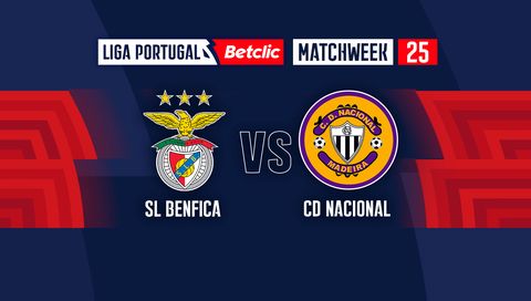 Liga Portugal Betclic 2024/25: SL Benfica vs CD Nacional