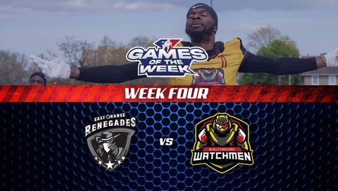 A7FL 2025 Game of the Week: East Orange Renegades vs Baltimore Watchmen