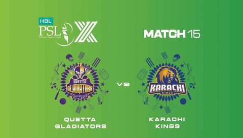 HBL Pakistan Super League 2025: Quetta Gladiators vs Karachi Kings HBL Pakistan Super League 2025: Quetta Gladiators vs Karachi Kings