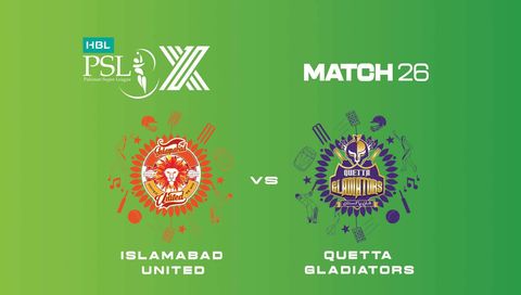 HBL Pakistan Super League 2025: Islamabad United vs Quetta Gladiators HBL Pakistan Super League 2025: Islamabad United vs Quetta Gladiators