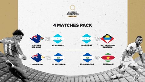 Concacaf Qualifiers Road to 2026: 4 Matches Pack (2 x Honduras & 2x El Salvador) (en Español)
