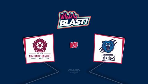 Vitality T20 Blast 2025: Northamptonshire Steelbacks vs Bears