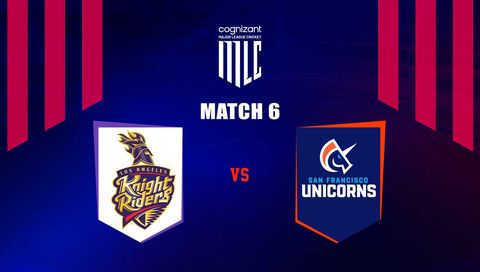 Cognizant Major League Cricket 2025: Los Angeles Night Riders vs San Francisco Unicorns Cognizant Major League Cricket 2025: Los Angeles Night Riders vs San Francisco Unicorns