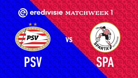 Eredivisie 2025/26: PSV Eindhoven vs Sparta Rotterdam