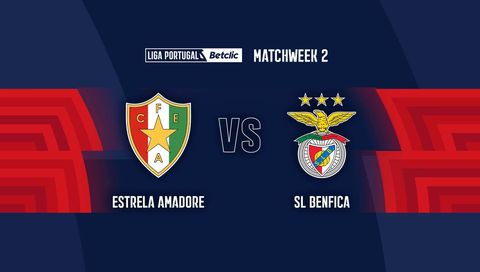 Liga Portugal Betclic 2025/26: Estrela Amadore vs SL Benfica Liga Portugal Betclic 2025/26: Estrela Amadore vs SL Benfica
