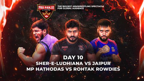 Pro Panja League Season 2: Day 10 - Sher-E-Ludhiana vs Jaipur | MP Hathodas vs Rohtak Rowdies Pro Panja League Season 2: Day 10 - Sher-E-Ludhiana vs Jaipur | MP Hathodas vs Rohtak Rowdies