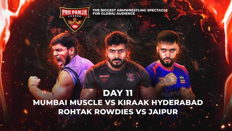 Pro Panja League Season 2: Day 11 - Mumbai Muscle vs Kiraak Hyderabad | Rohtak Rowdies vs Jaipur Pro Panja League Season 2: Day 11 - Mumbai Muscle vs Kiraak Hyderabad | Rohtak Rowdies vs Jaipur