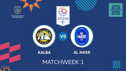 UAE Pro League 2025/26: Kalba vs Al Nasr
