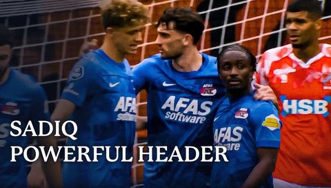 Ibrahim Sadiq levels it for AZ Alkmaar with a powerful header! Ibrahim Sadiq levels it for AZ Alkmaar with a powerful header!