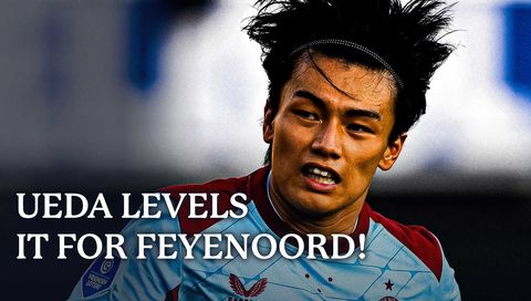 Ayase Ueda levels it for Feyenoord! Ayase Ueda levels it for Feyenoord!