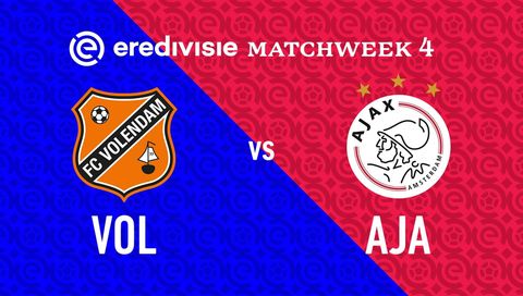 Eredivisie 2025/26: FC Volendam vs AFC Ajax Eredivisie 2025/26: FC Volendam vs AFC Ajax